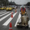 崇左承接道路停車場(chǎng)熱熔漆劃線工程