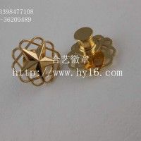 五角星徽章，電鍍徽章，鏤空徽章，烤漆滴膠襟章定制